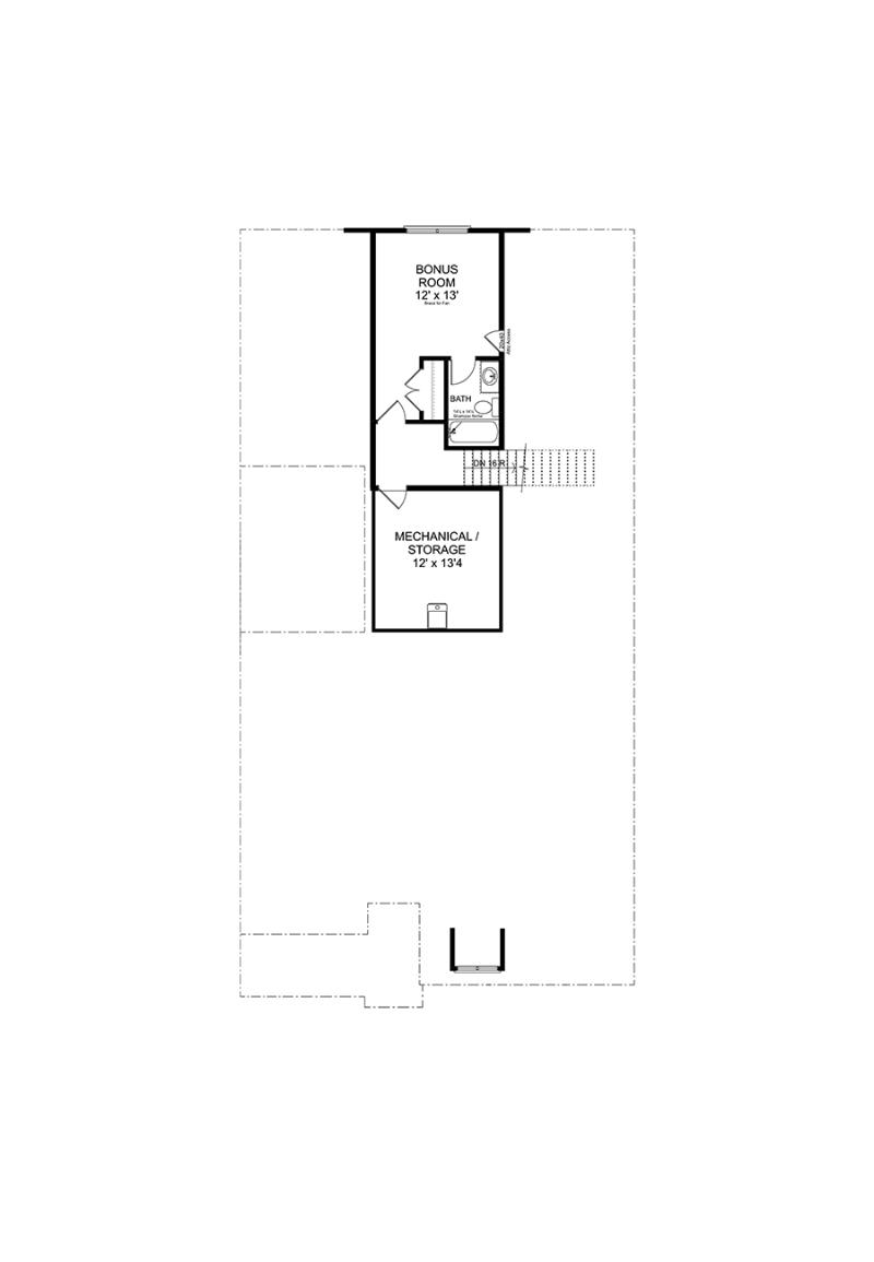 Second floor of the available Newbury with Bonus home at Echols Farm in Hiram GA